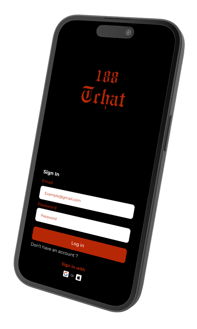 188TCHAT app interface